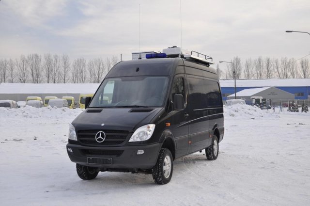 Vehicle for pyrotechnic services